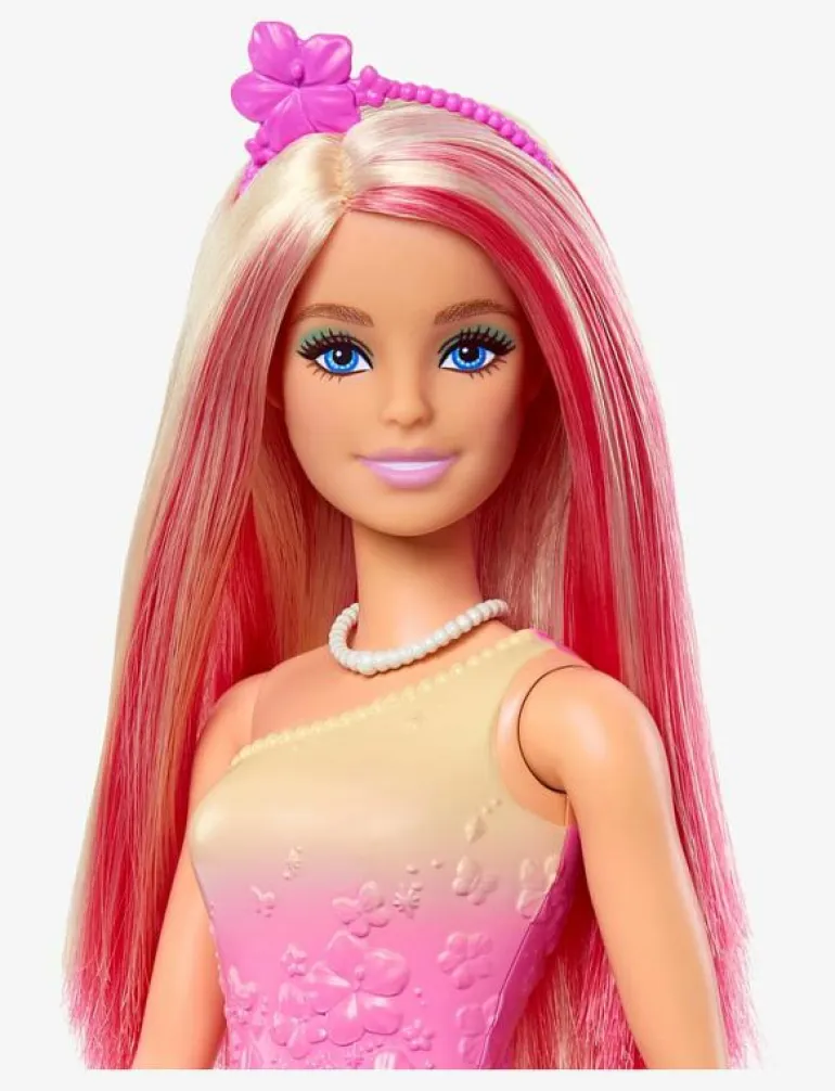 A Touch of Magic Royal Doll, Pink & Blonde Hair, Butterfly-Print Skirt - Dockor