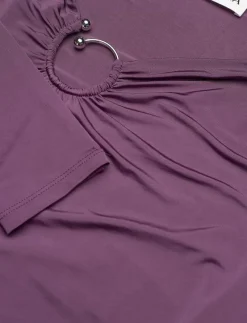 Amilia ring detail jersey top - Långärmade toppar