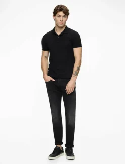 ANBASS Trousers SLIM Hyperflex Dust - Slim jeans