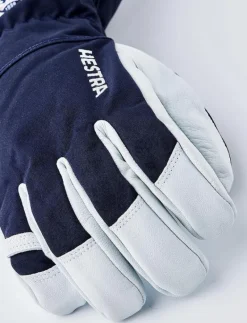 Army Leather Heli Ski - 5 finger Black - Fingervantar