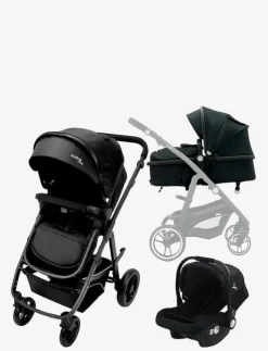 Asalvo Convertible TWO + 2, Black - Barnvagnar