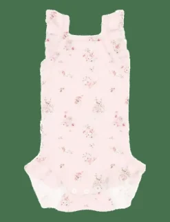 Baby Print Rib Romper - Ärmlös body