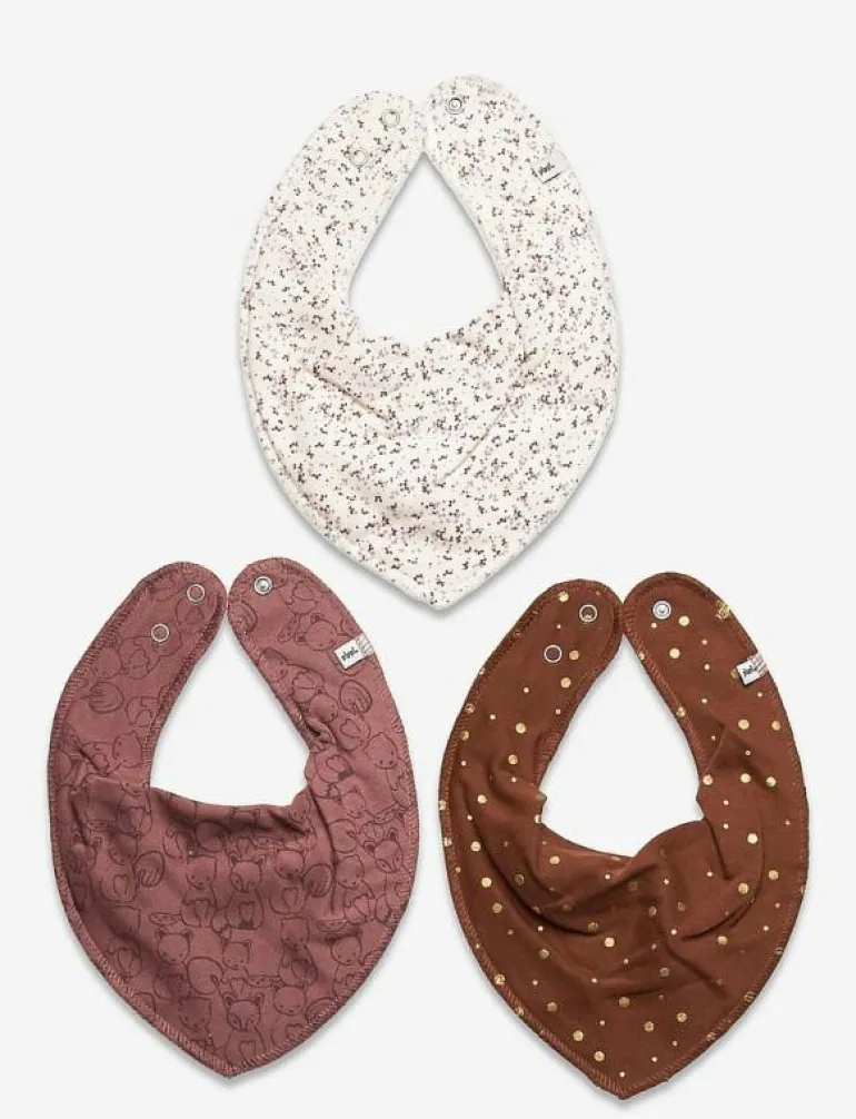 Bandana Bib Girl -AOP (3-pack) - Babyskötsel
