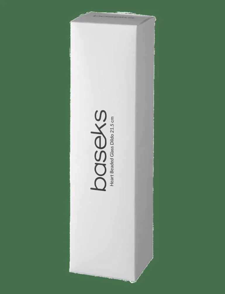 baseks Heart Beaded Glass Dildo - Beauty