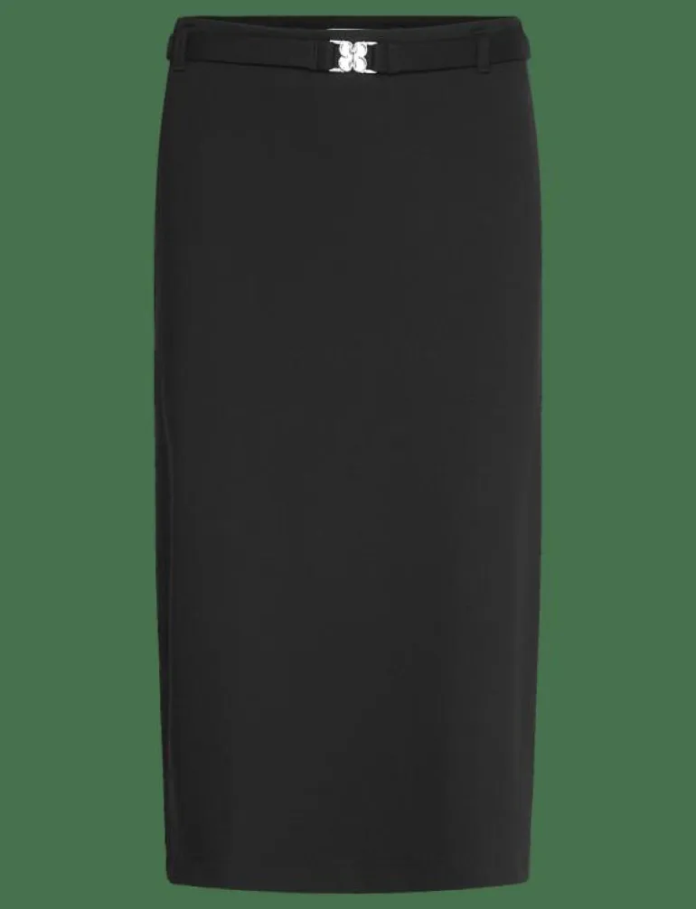Belted Jersey Skirt - Midi kjolar