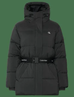 BELTED MIDWEIGHT PUFFER - Dun- & vadderade jackor