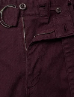 BELTED PLEAT CHINOS - Chinos