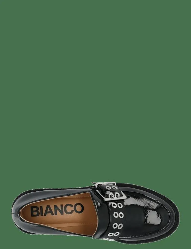 BIAPEARL Buckle Loafer Faux Leather - Loafers med klack