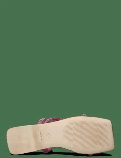 BIASISSEL Strappy Slide Rhinestone Smooth Leather - Sandaler