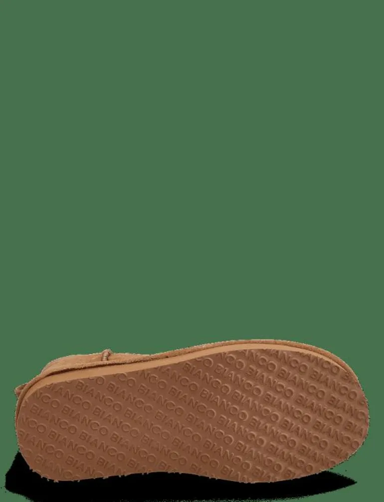 BIASNOW Flatform Ankle Boot Suede - Teddy boots