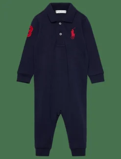 Big Pony Cotton Mesh Polo Coverall - Långärmad bodysuit