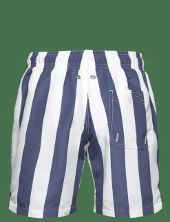 BLOCK STRIPE SWIM SHORTS - Badbyxa