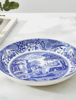 Blue Italian Pasta Bowl 4-pack - Pastatallrikar