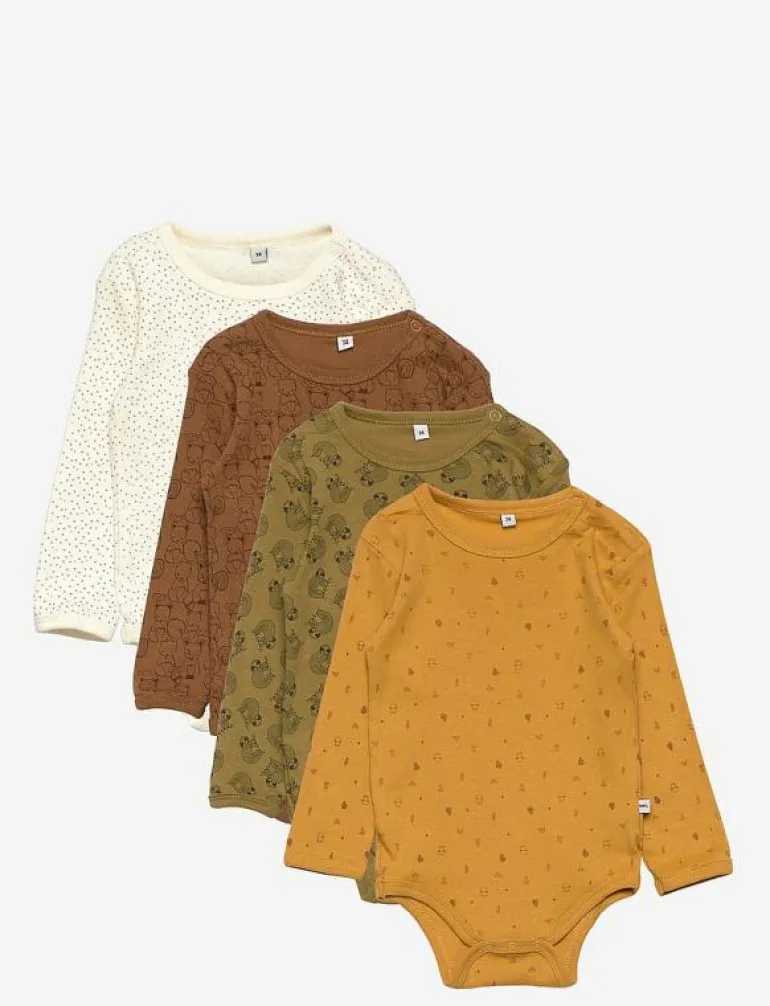 Body LS AO-printed (4-pack) - Långärmad body