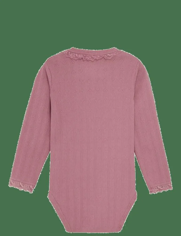 Body LS Pointelle - Långärmad bodysuit