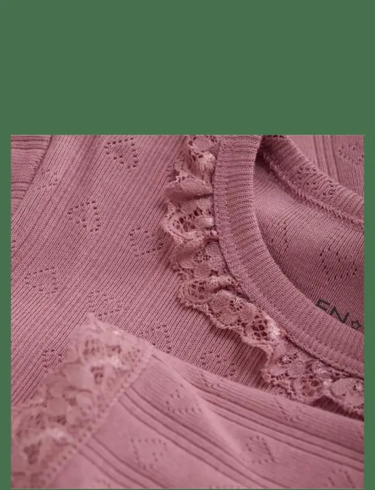 Body LS Pointelle - Långärmad bodysuit