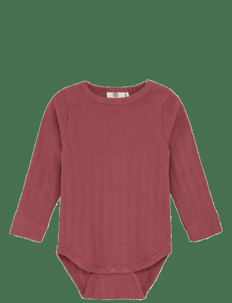 Body LS Pointelle - Långärmad bodysuit