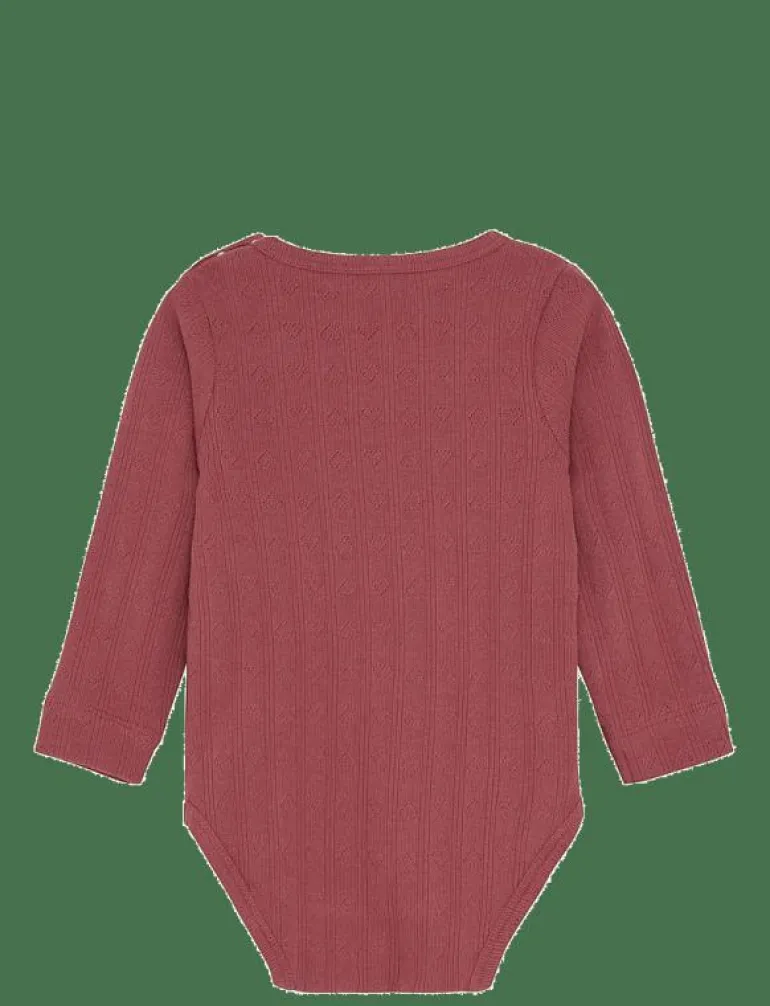 Body LS Pointelle - Långärmad bodysuit