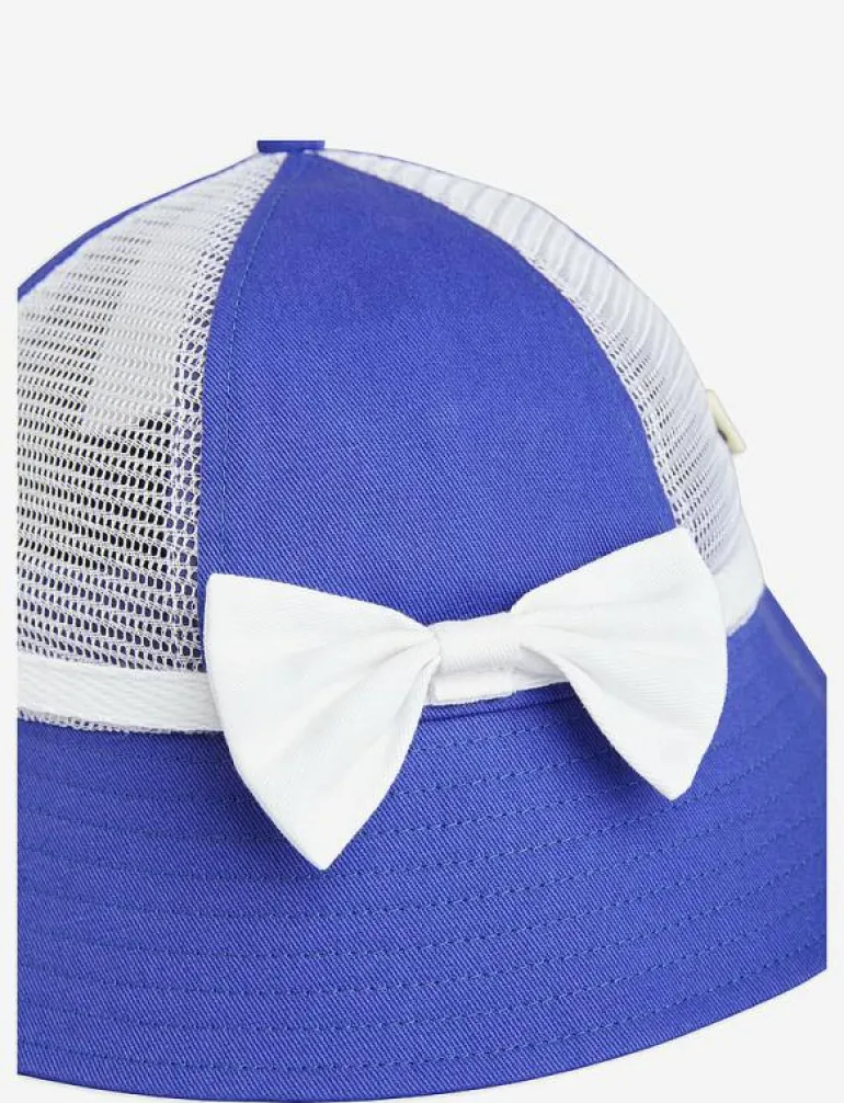 Bow mesh sun hat - Solhatt