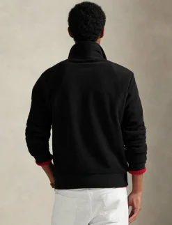 Brushed Fleece Polo-Collar Pullover - Långärmade pikéer