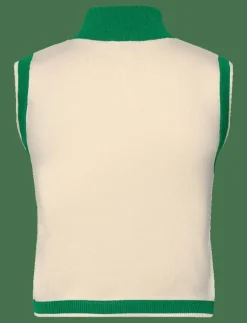 Buttoned round-neck cardigan - Stickade västar