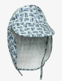 Cap w/neck & tie w/print - Solhatt