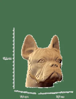 Cartonic 3D Pussel BULLDOG - Träfigurer
