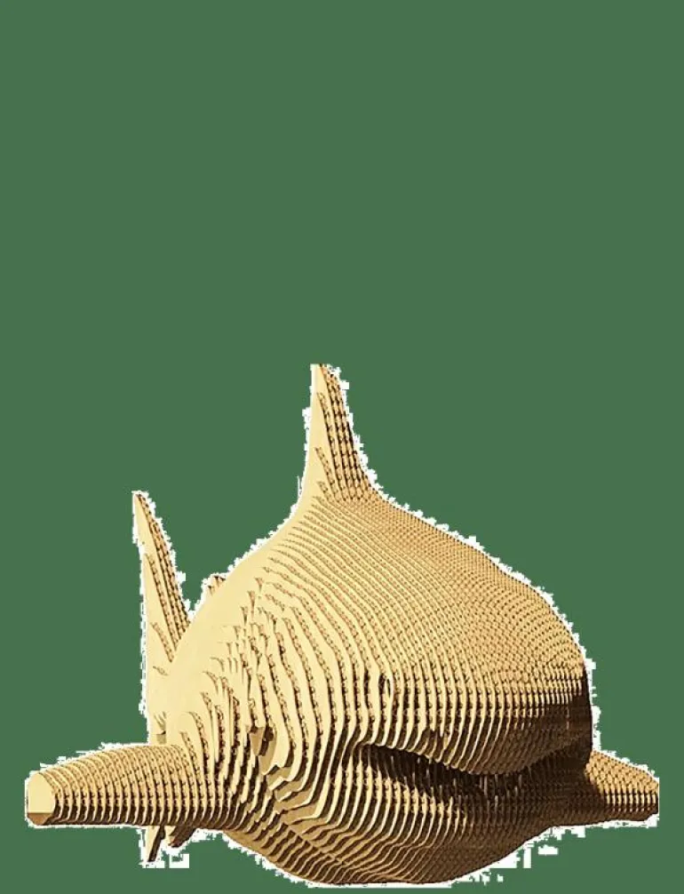 Cartonic 3D Pussel HAJ - Träfigurer
