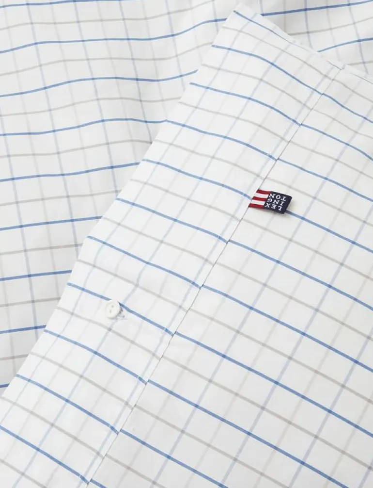 Checked Cotton Poplin Duvet Cover - Påslakan