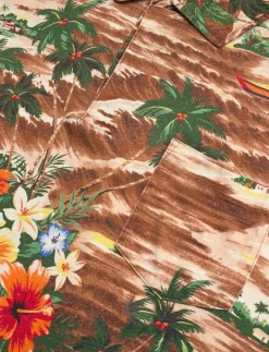 Classic Fit Tropical Linen-Cotton Polo - Kortärmade pikéer