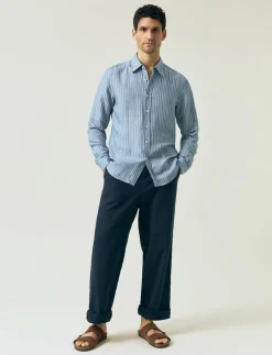 Classic Hemp Striped Shirt - Randiga skjortor
