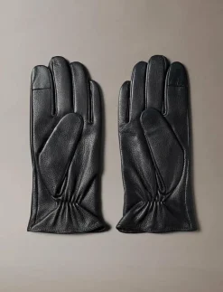 CLASSIC PEBBLE LEATHER GLOVES - Fingervantar