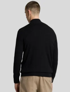 Cotton Merino Quarter Zip Jumper - Stickat