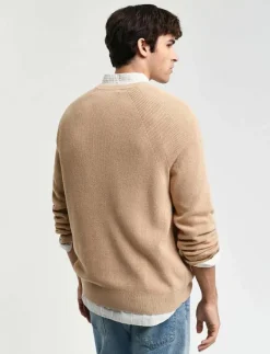 COTTON WOOL RIB C-NECK - Rundhalsad