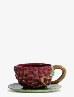 Cup and plate Grape - Tekoppar