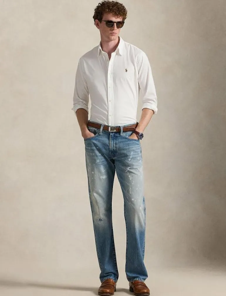 Custom Fit Stretch Oxford Shirt - Oxford-skjortor
