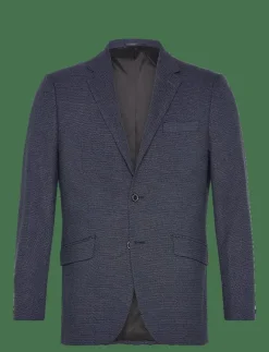 Dobby stretch blazer - Enkelknäppta kavajer