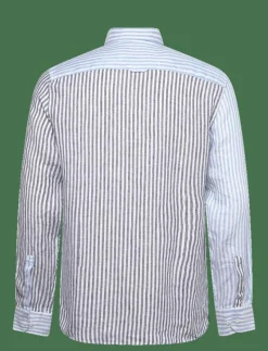 Douglas Linen Mix Shirt-Classic Fit - Randiga skjortor