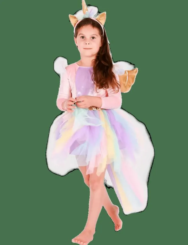 DRESS UNICORN w DIADEM - Maskeradkläder