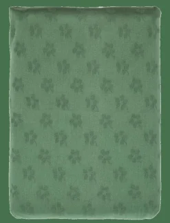 Duk 140x370 Forget-me-not Damast Green - Kökstextilier