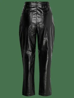 EMMETT PU TAPERED TROUSER - Skinnbyxor