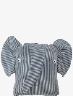Erik Elephant Denim Cushion - Kuddar