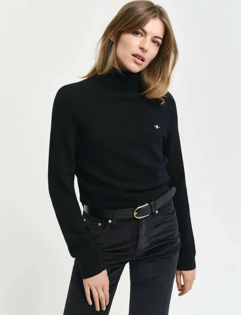 EXTRAFINE LAMBSWOOL BLEND ROLLNECK - Polotröjor