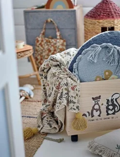 Filipa Throw, Yellow, Recycled - Filtar & täcken