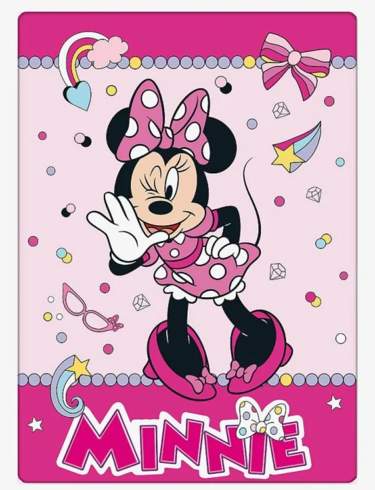 Fleece - Minnie 1007 - 100x140 cm - Filtar & täcken