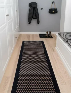 Floormat polyamide, 200x67 cm, dot design - Badrumsmatta