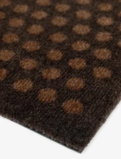 Floormat/carpet dot cognac 67x120 cm - Badrumsmatta