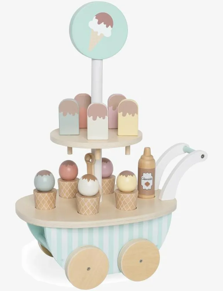 Glassvagn randig - Tillbehör till leksakskök