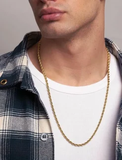 Gold Rope Chain - Halsband
