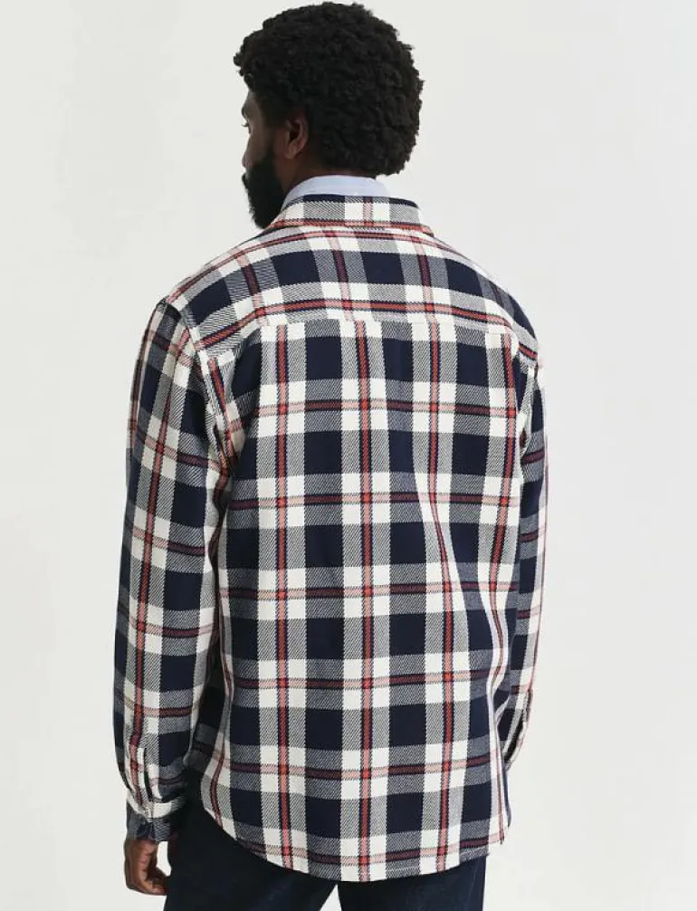 HEAVY TWILL CHECK OVERSHIRT - Rutiga skjortor